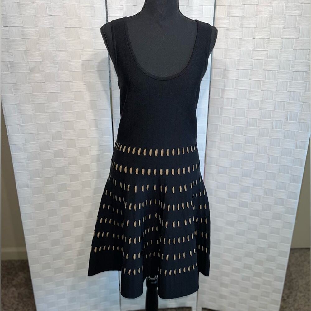 Michael Michael Kors Women’s Pointelle Design Knit Sleeveless Dress Size Medium - Picture 2 of 15